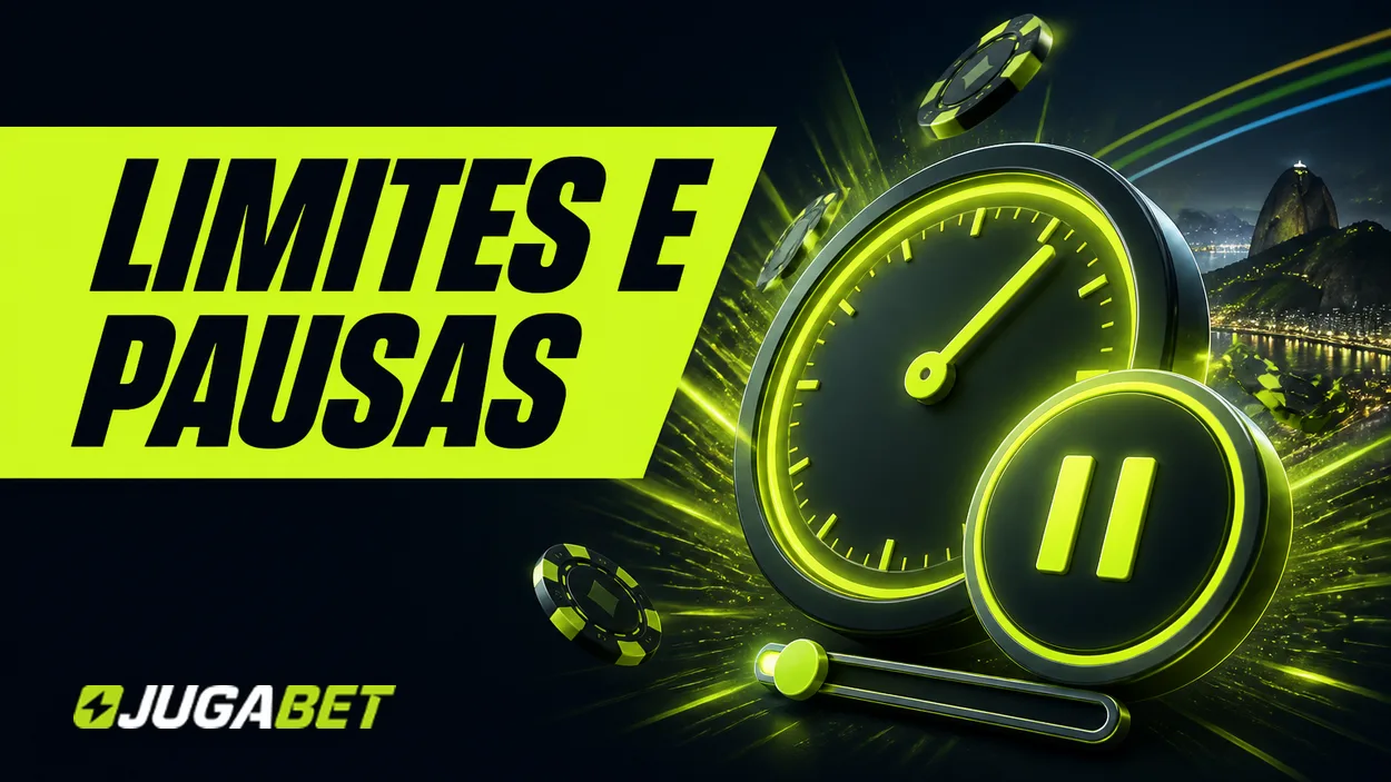 Relógio e botão de pausa